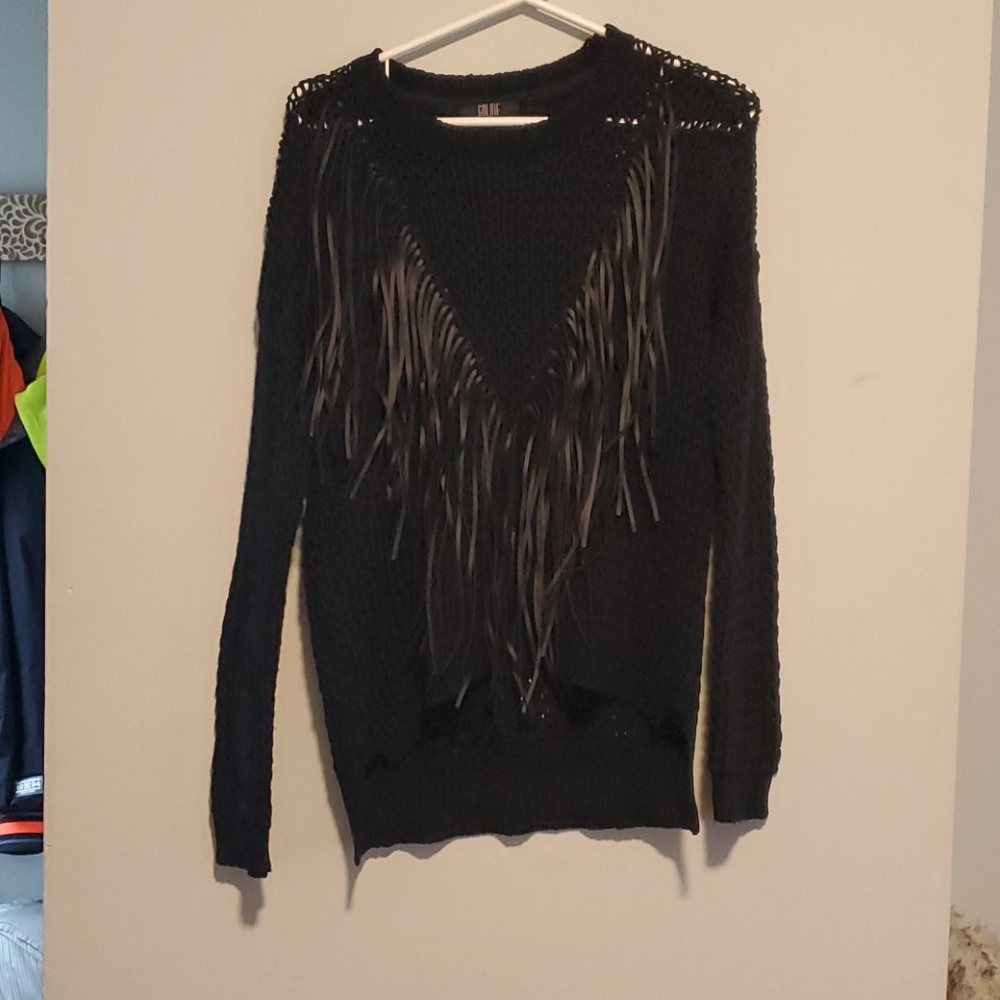 💫 2/$30 • Black Sweater with Tassles